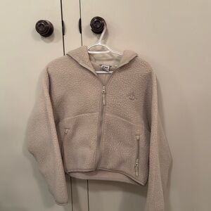 L.L. Bean Kids Beige Fleece Hoodie